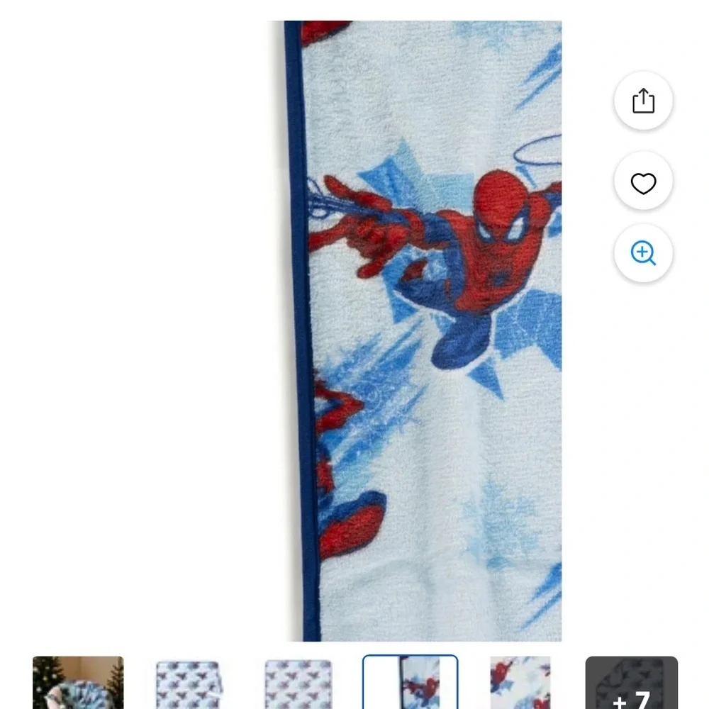 NWT: marvel Spider-Man Kids Silk Touch Throw Blanket 40 x 50